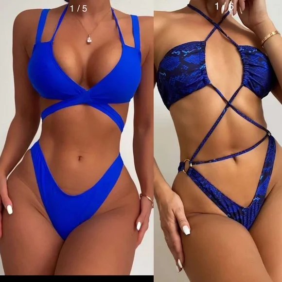 Shein bikini swimsuit bundle of 2 size XL - Picture 1 of 9